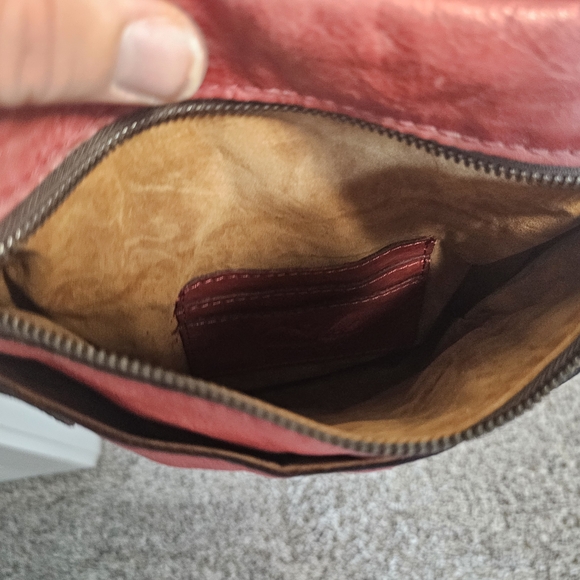 Patricia Nash Francesca Red Leather Crossbody Bag - Picture 13 of 14